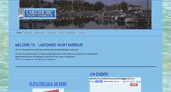 Desktop Screenshot of lakeshoreyachtharbour.com