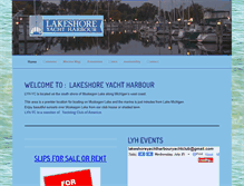 Tablet Screenshot of lakeshoreyachtharbour.com